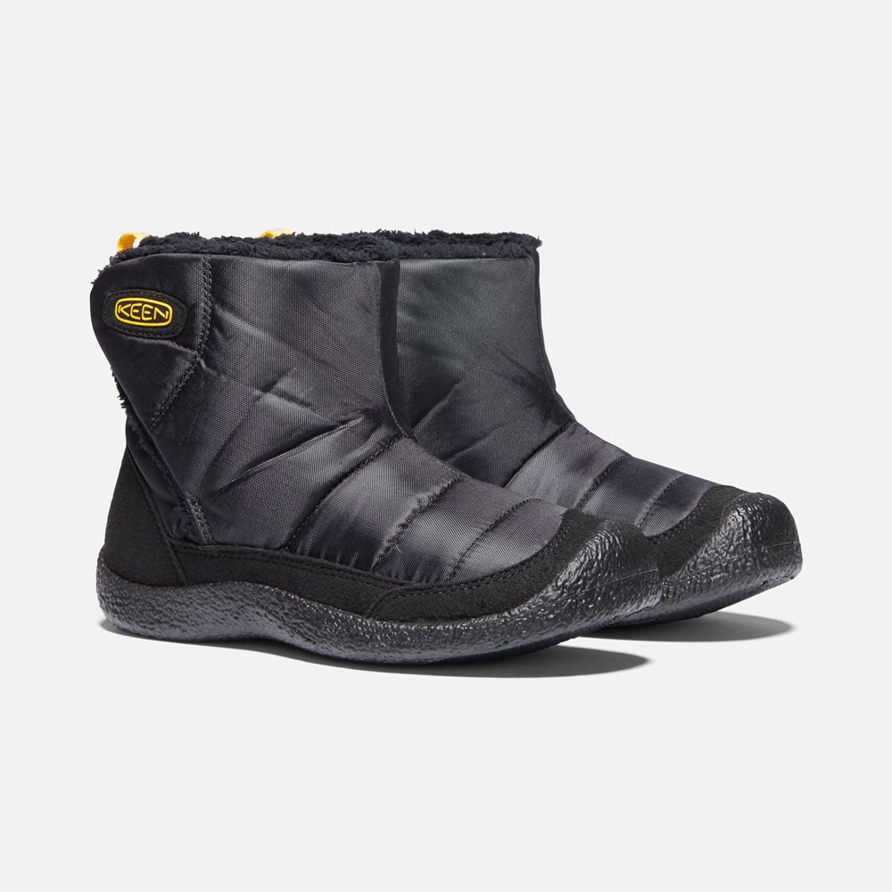 Bottes À Enfiler Keen Enfant Noir/Jaune | Howser Ii Boots | CXHDB-8570